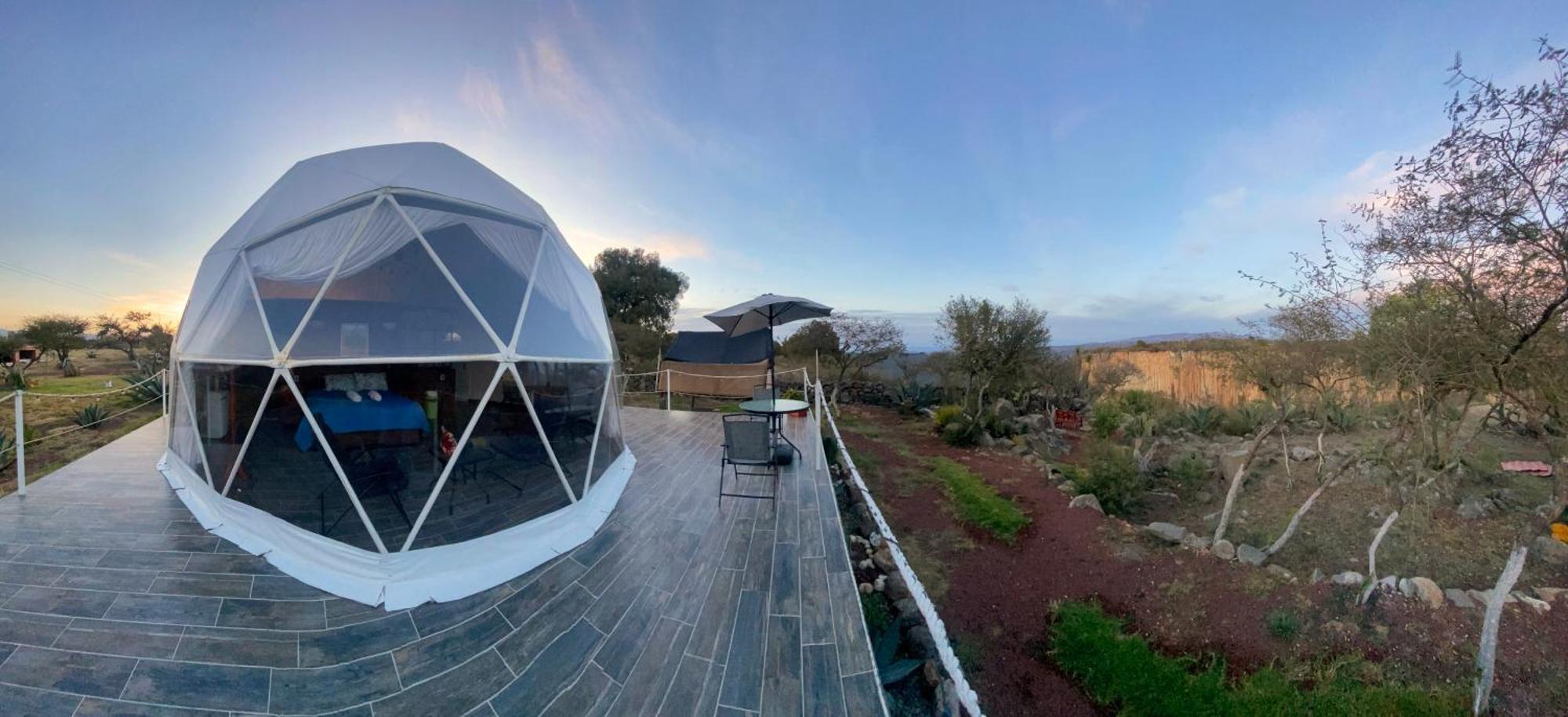 El Gato Glamping Con Vista A Prismas Basalticos Hotel Хуаска де Окампо Екстериор снимка