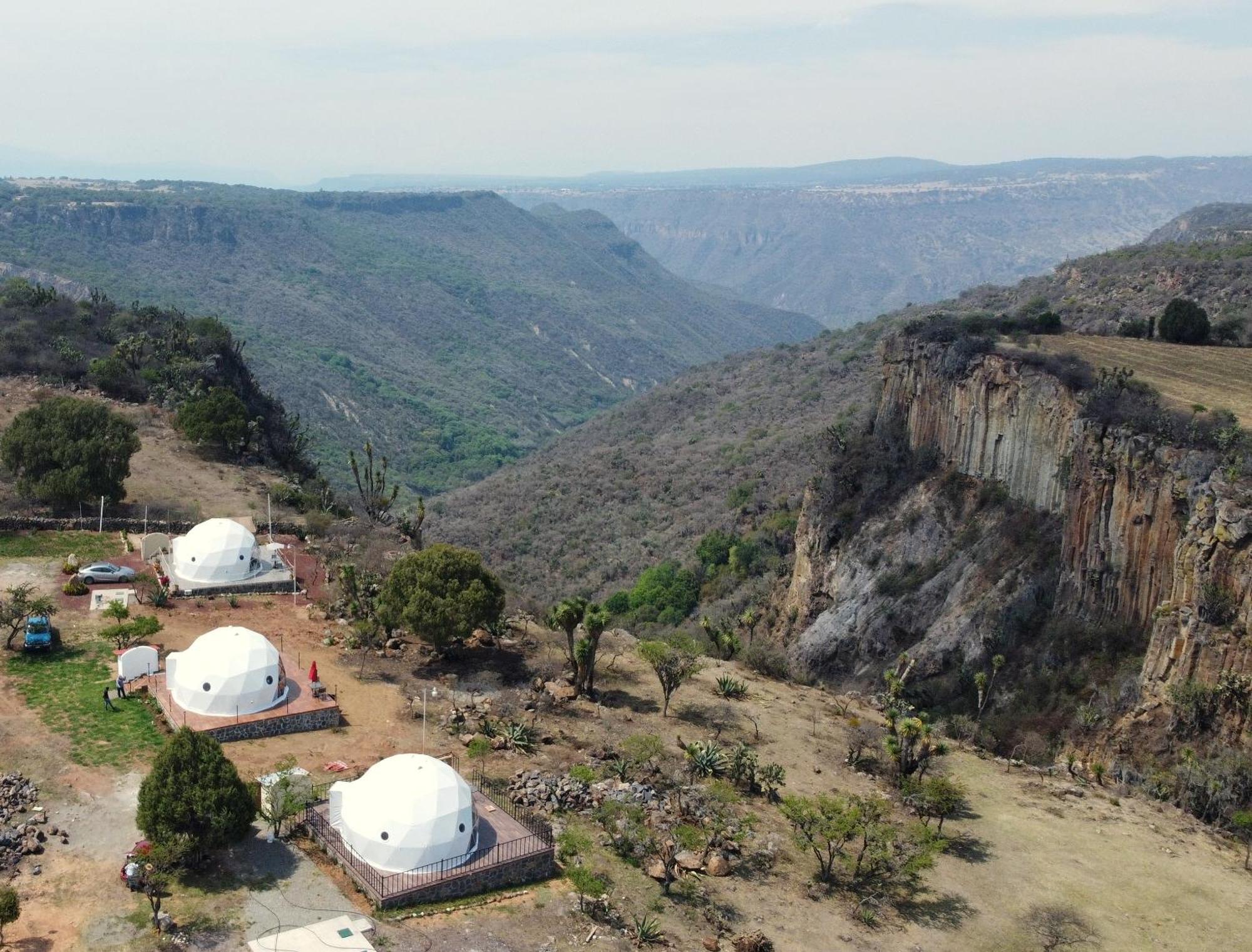 El Gato Glamping Con Vista A Prismas Basalticos Hotel Хуаска де Окампо Екстериор снимка